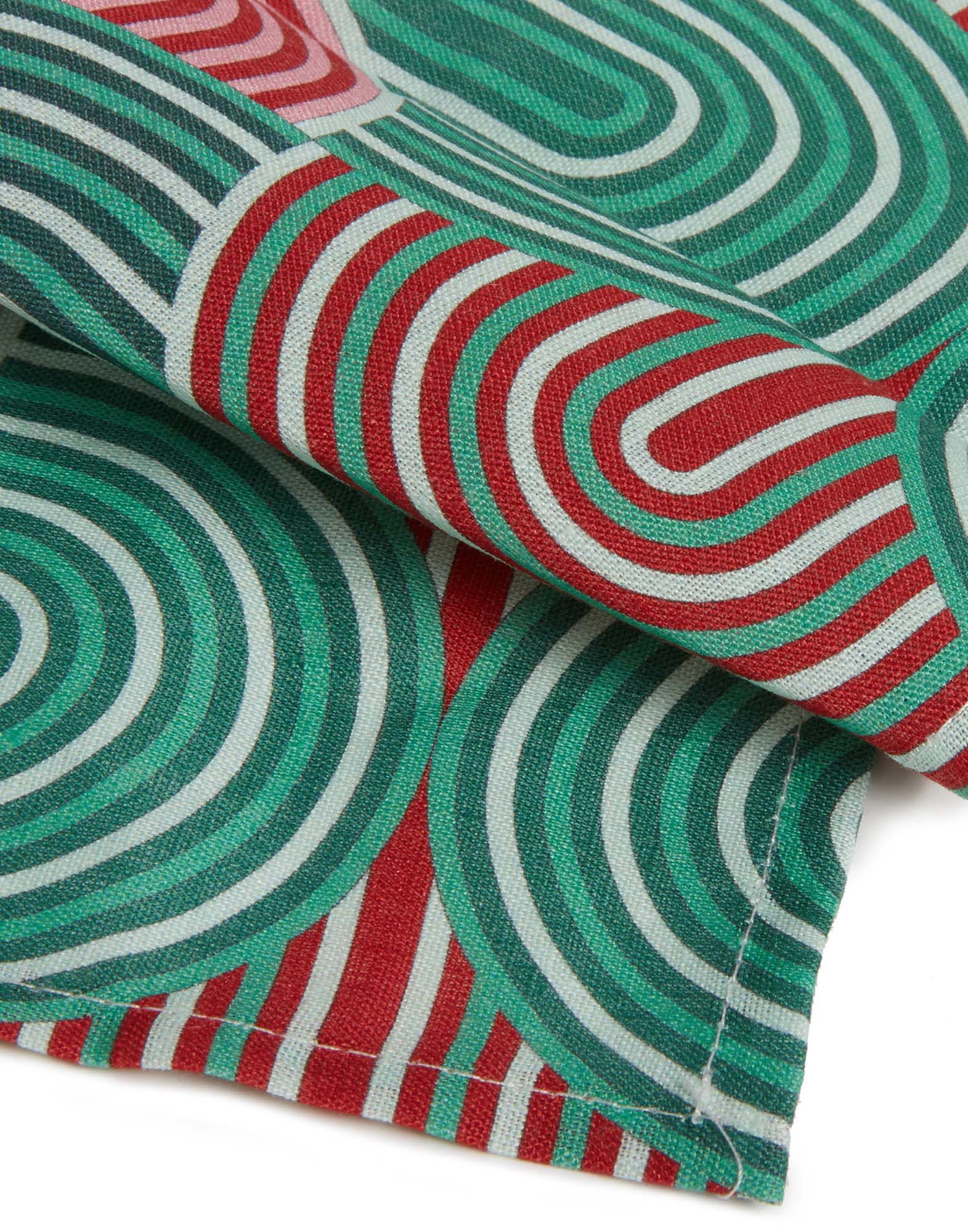 La DoubleJ Large Napkins Set Of 2 Slinky Verde NAP0006LIN001SLI0005