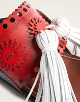 La DoubleJ Sandy Slides La DoubleJ Sandy Slides Solid Red SHO0110LEA014SOLIDRE01