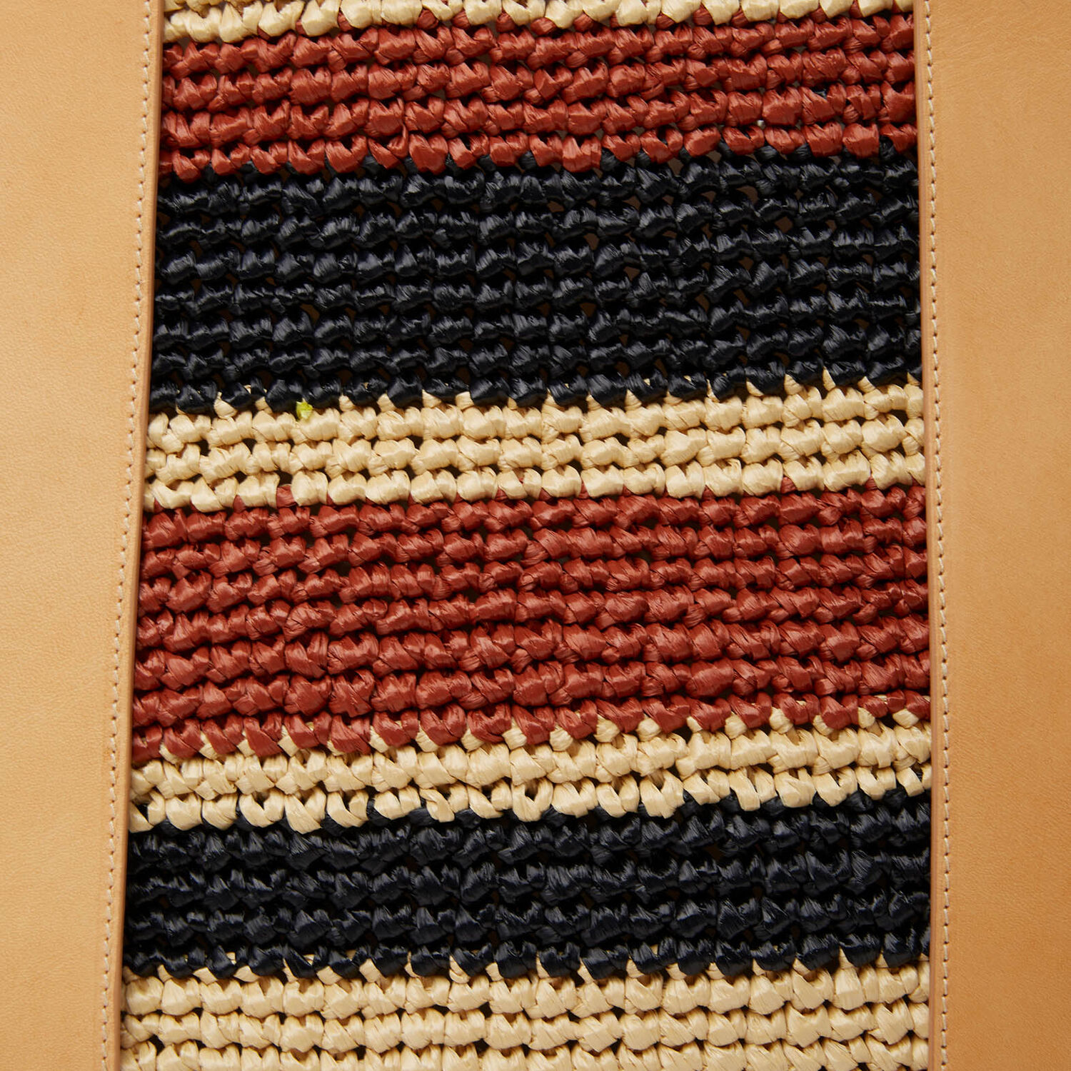 La Doublej Tote Raffia Bag In Multicolor Black