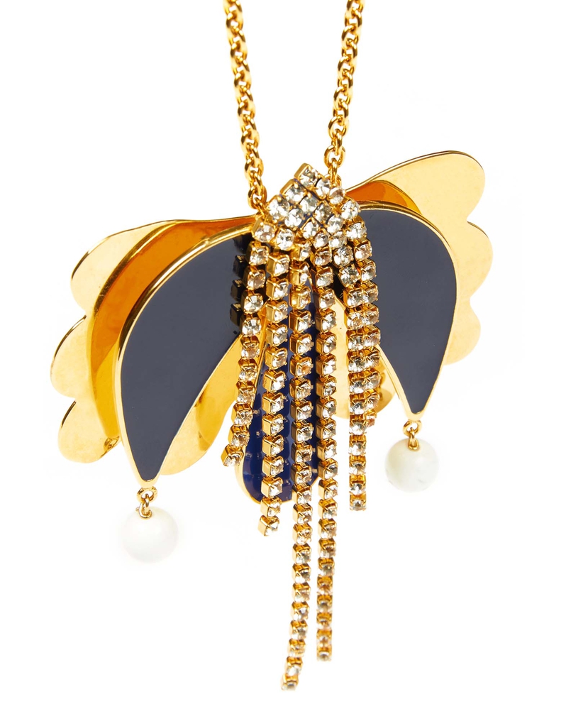 LaDoubleJ Tulip Necklace LaDoubleJ Tulip Necklace Oro Blu NEC0005BRA001GOL0003