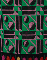 LaDoubleJ Bee Dress LaDoubleJ Bee Dress Geometrico Verde/Ping Pong Multi DRE0096KNI011PIN0003