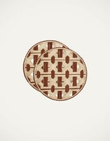 La DoubleJ Raffia Placemats Set Of 2 La DoubleJ Raffia Placemats Set Of 2 Napoli Cioccolato TBM0011RAF007NAP0005