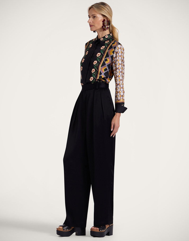 La DoubleJ Boy Shirt La DoubleJ Boy Shirt Dazed Placée Black SHI0040SIL001DAZ01BL01