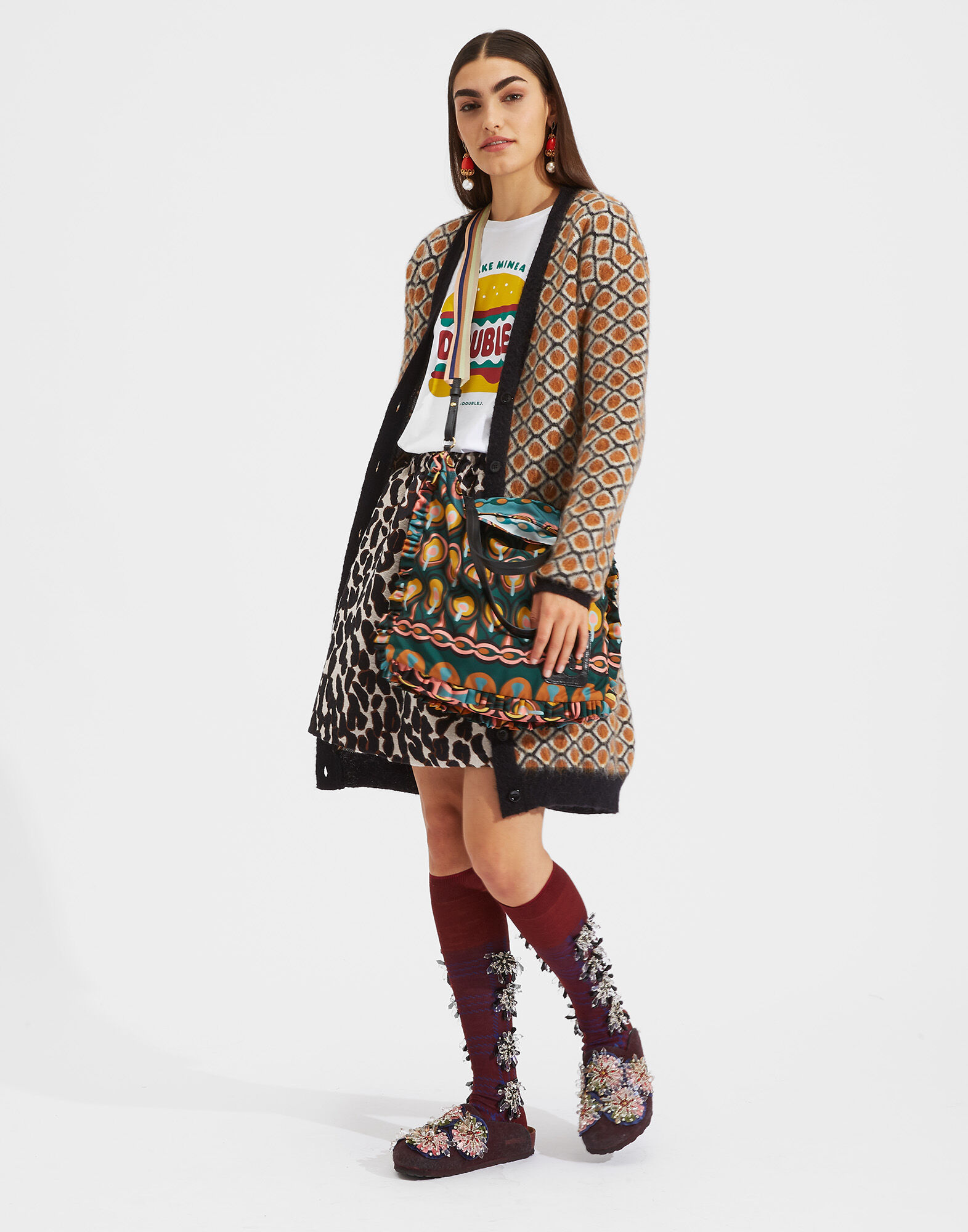 LaDoubleJ Pouf Skirt Leopard SKI0023JAC014LEO0001