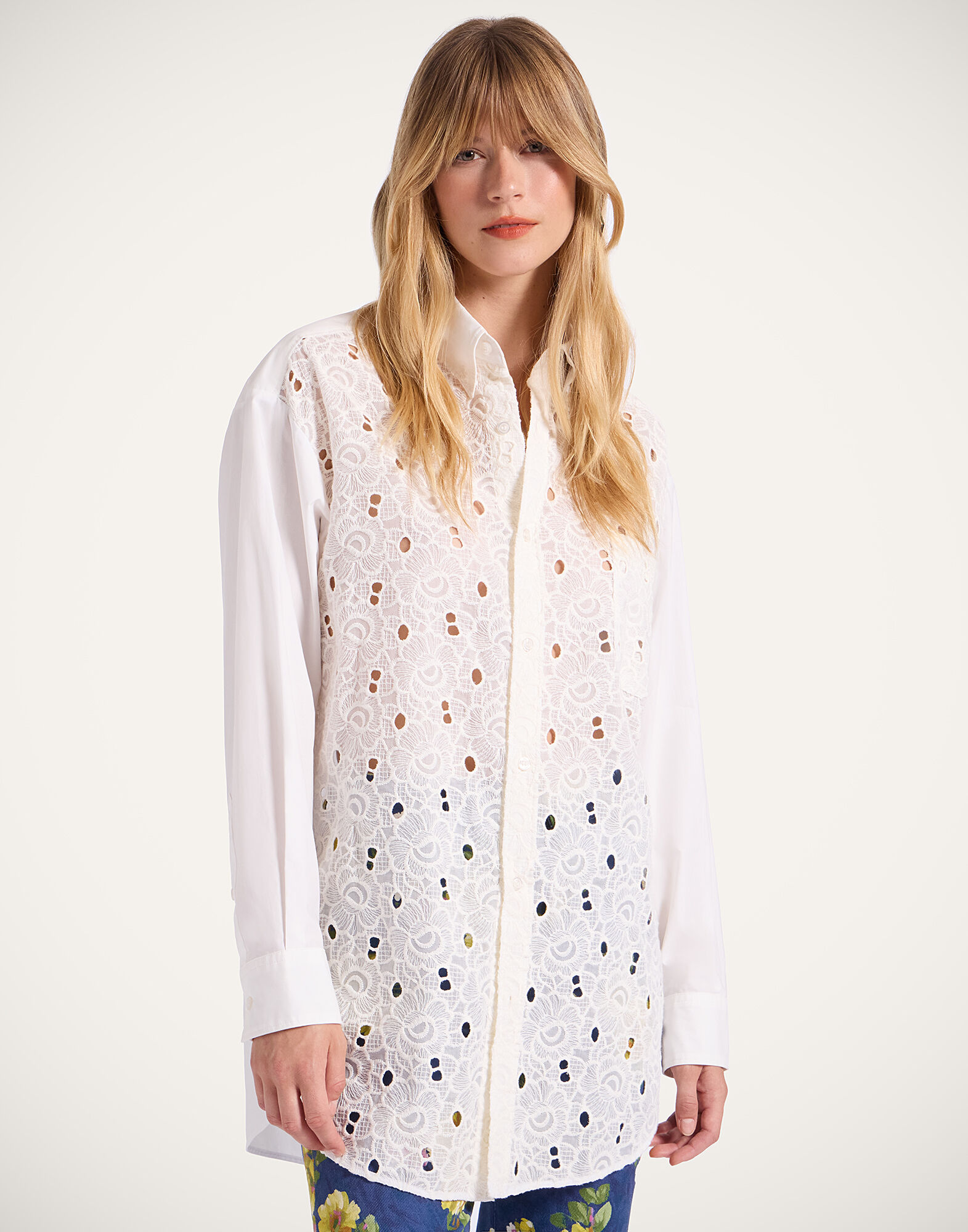 Lacey Better Than Your Boyfriend's Shirt in Solid Ivory for