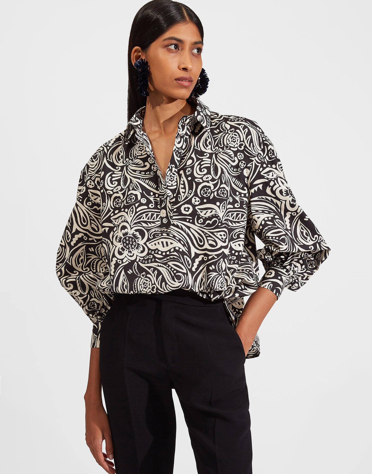 La DoubleJ Poet Shirt Fauve SHI0055COT001FAU0001