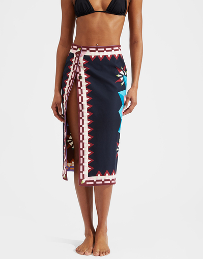 Wantrouwen Mok Categorie 2-Way Pareo Skirt (Placée) in Sunset Moro Placée for Women | La DoubleJ