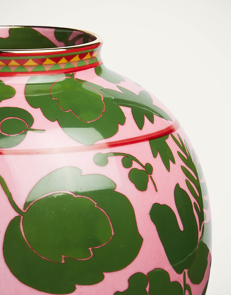 La DoubleJ Bubble Vase La DoubleJ Bubble Vase Wildbird Rosa/Verde VAS0003CER001CER0016