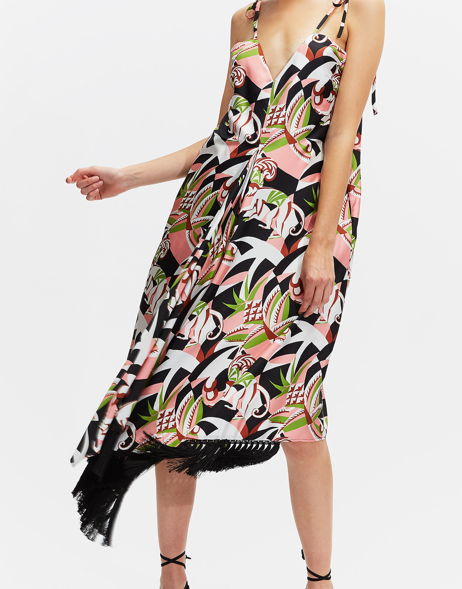 LaDoubleJ Jungle Dress Tom Tom DRE0053SIL001TOM0001