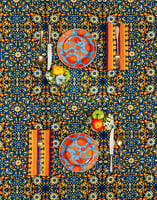 La DoubleJ Small Tablecloth La DoubleJ Small Tablecloth Confetti Blu TBC0001LIN001CON0002