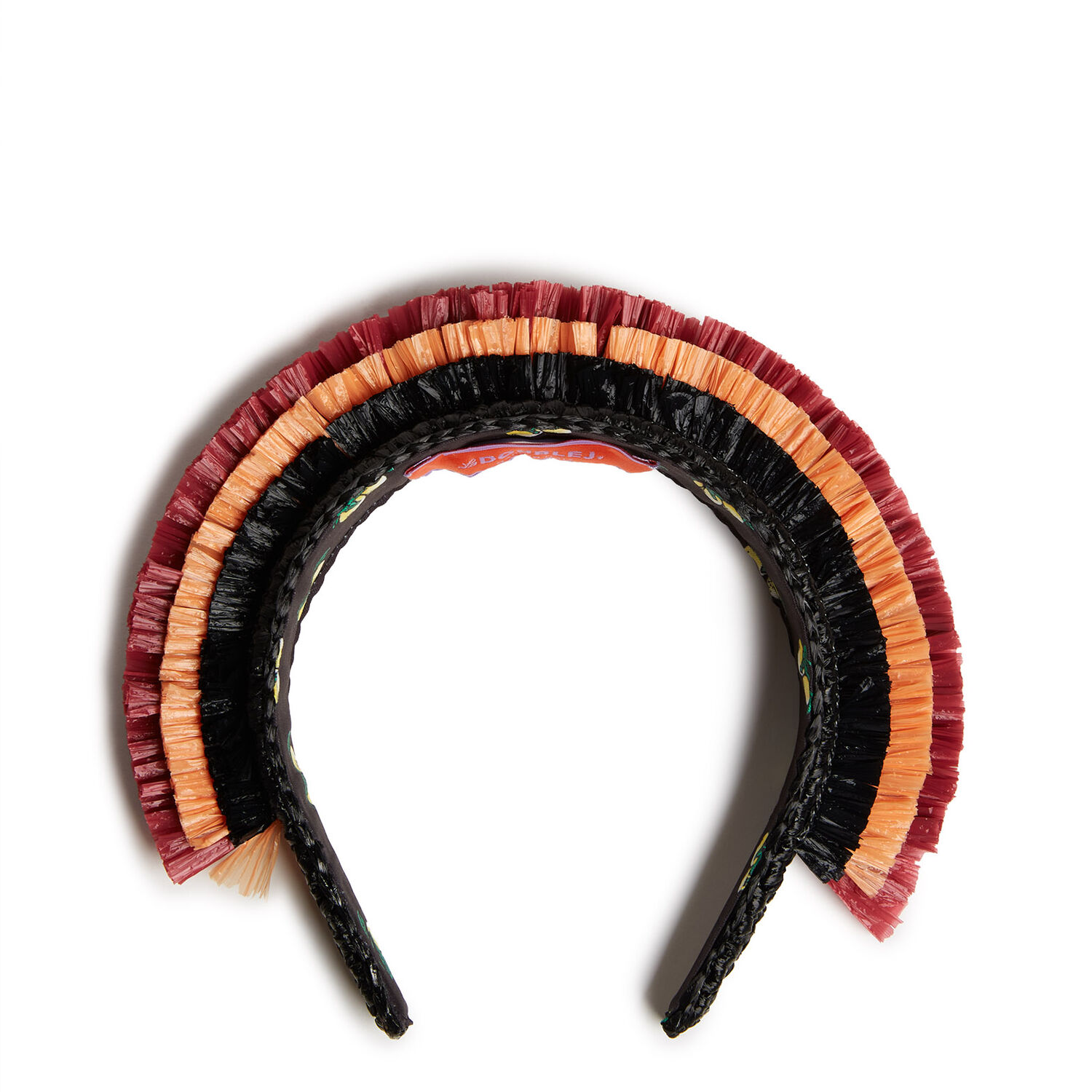 La Doublej Halo Headband In Solid Black