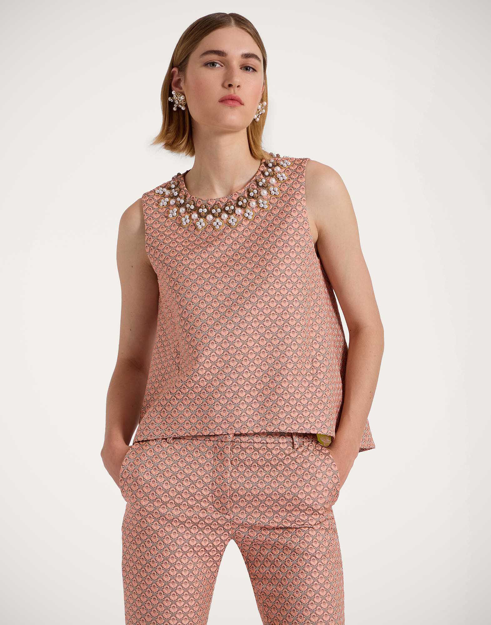 La DoubleJ La Scala Top Tulip Pale Pink TOP0140JCQ088TUL05PI02