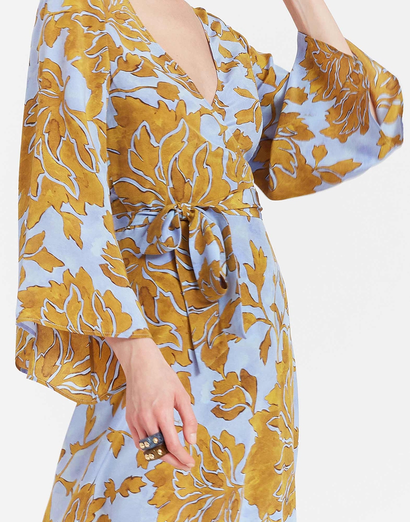 La DoubleJ The Wrap Dress La DoubleJ The Wrap Dress Tangle Light Blue DRE0748CRE001TAN01BU01
