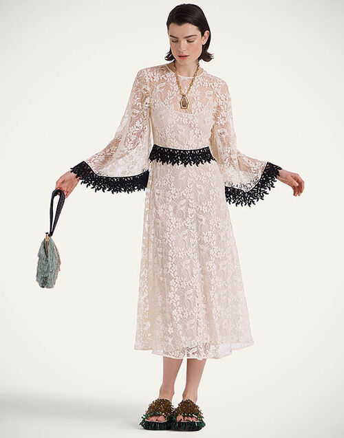 La DoubleJ Lacey Sorella Dress Iris Ivory DRE0893EMB083IRS05WH04