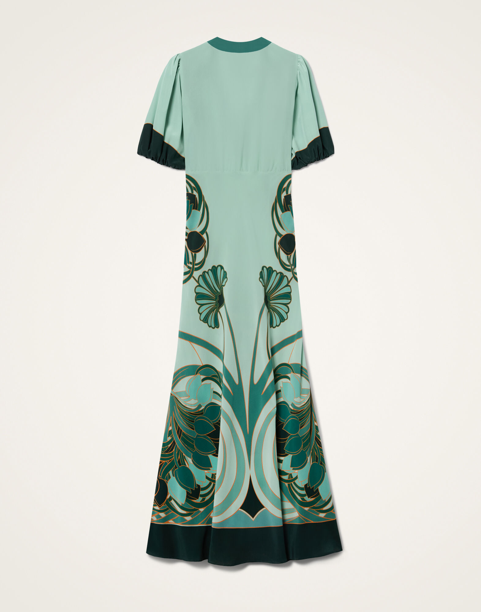 La DoubleJ Marlene Dress Blooming Tulip Plac&eacute;e Mint DRE0869CRE001BTU01GR11