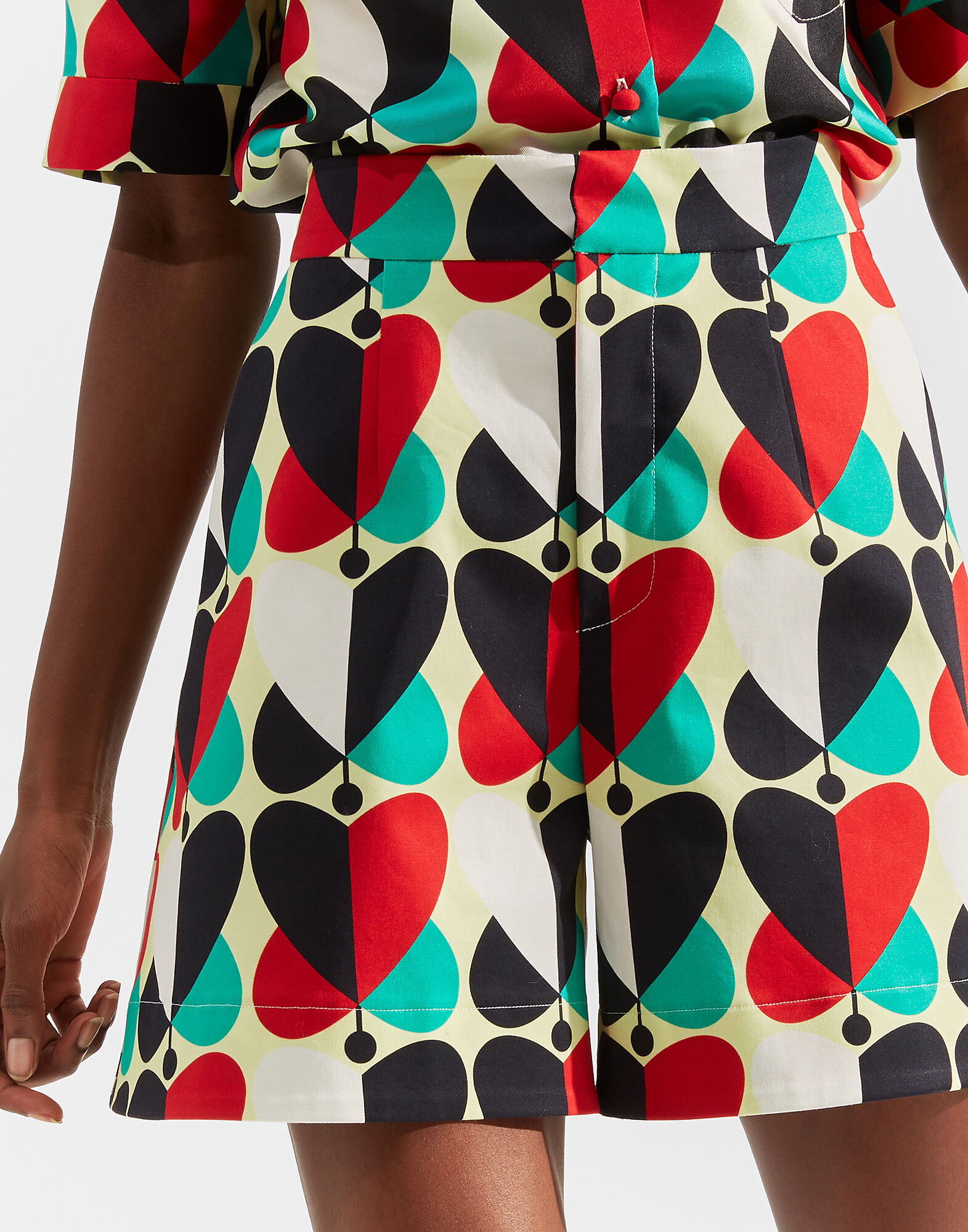 LaDoubleJ Good Butt Shorts Farfalle Rosso TRO0010COT006FAR0004