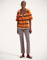 La DoubleJ The Cropped Flare Jean La DoubleJ The Cropped Flare Jean Pesciolini Blue TRO0158COT063PES04BU03