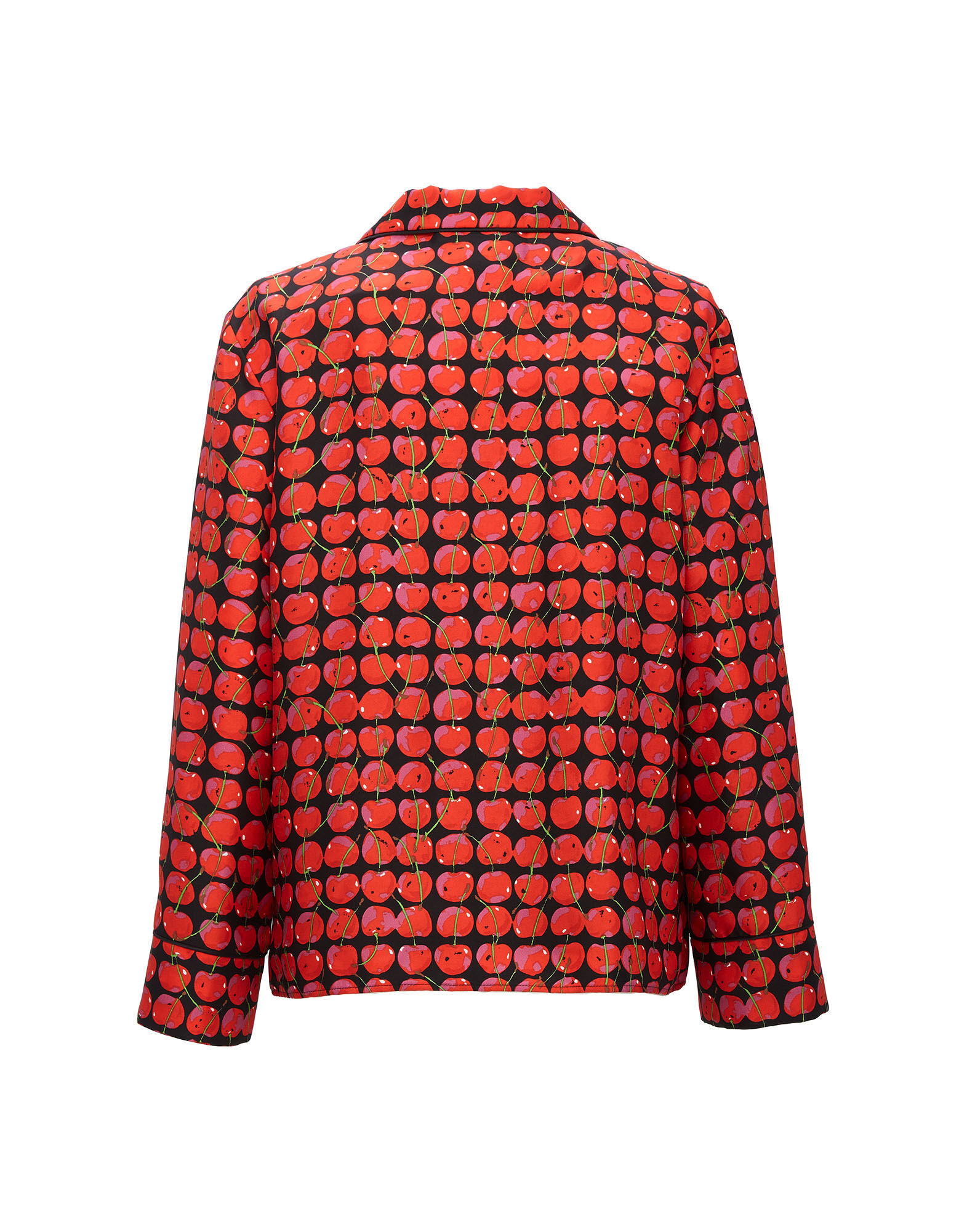 La DoubleJ Silk Pajama Black Cherries PJM0001SIL001CHY0003