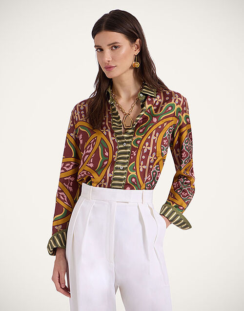 La DoubleJ Boy Shirt Eclipse Placée Yellow SHI0040SIL006ECL05YE02