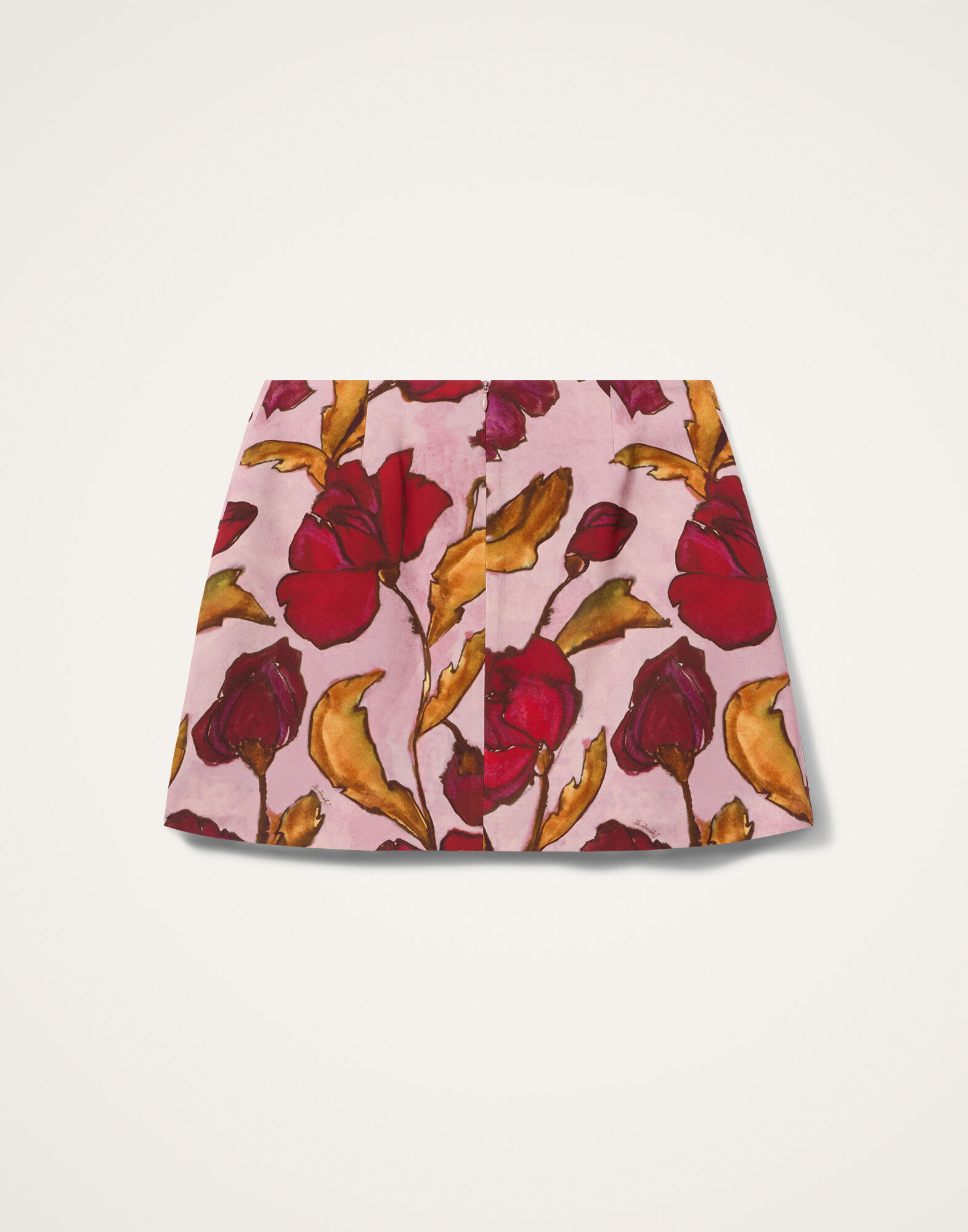 La DoubleJ Mini Foulard Skirt French Kiss Dusty Pink SKI0185SAB001FRK01PI10