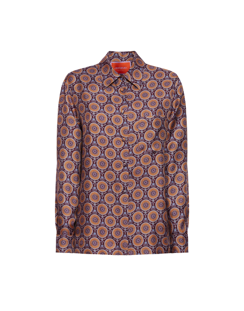 La DoubleJ Boy Shirt La DoubleJ Boy Shirt Sovereign Mini Purple SHI0001SIL001SOV02PU01