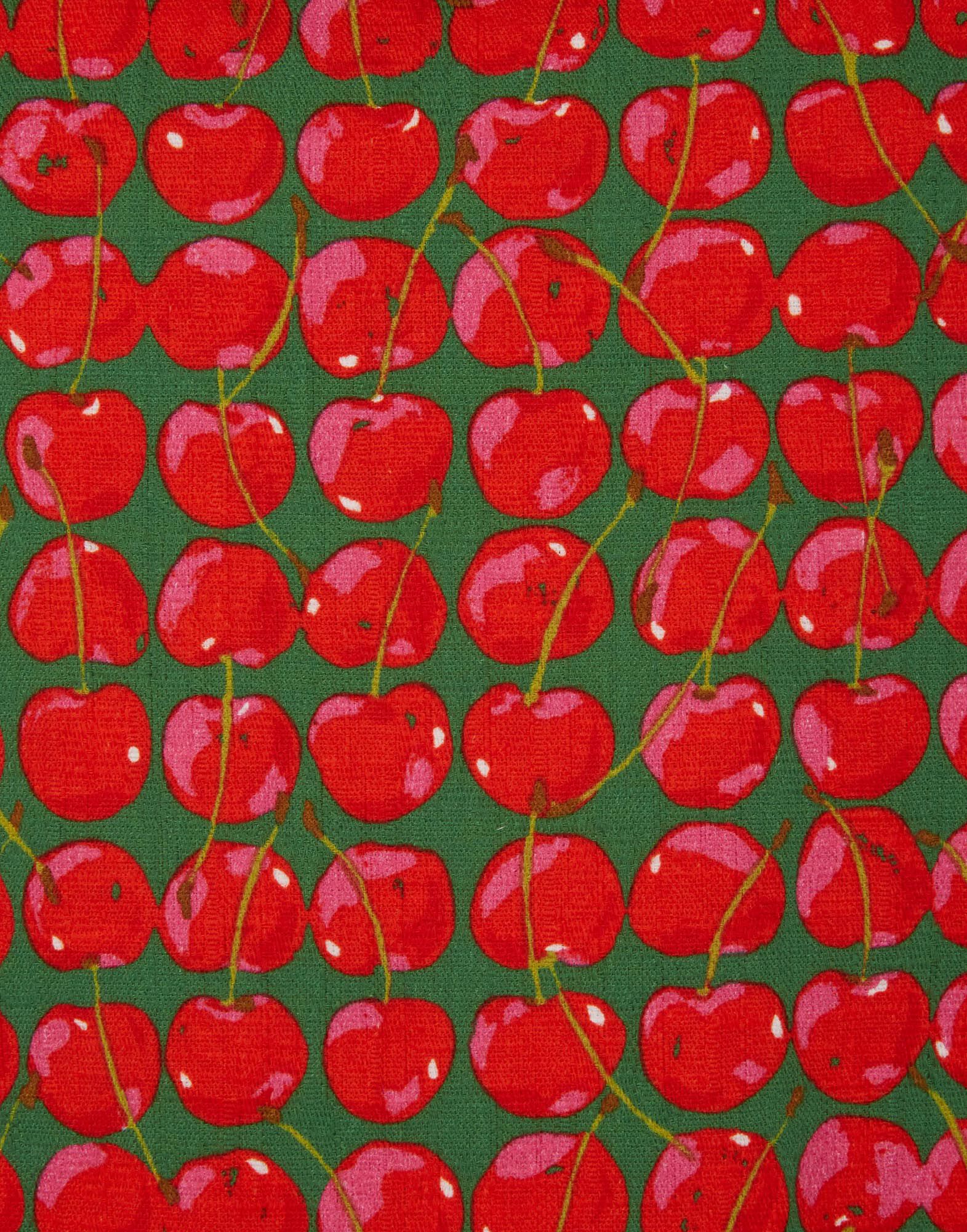 La DoubleJ La Scala Top (With Feathers) Green Cherries TOP0013COT005CHY0001