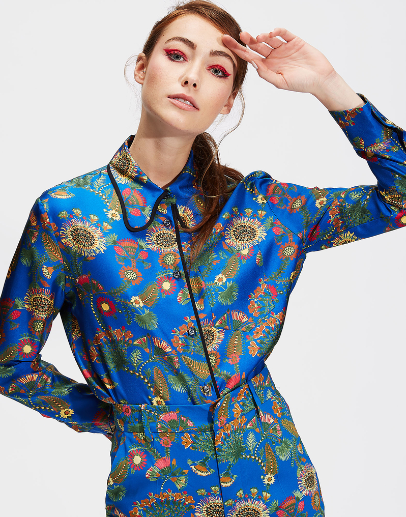 LaDoubleJ Rodeo Shirt LaDoubleJ Rodeo Shirt Thistle Blu SHI0025SIL001THI0002