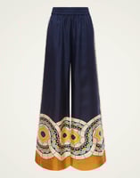 La DoubleJ Palazzo Pants La DoubleJ Palazzo Pants Mudejar Placée Blue TRO0026SIL006MUD01BU03