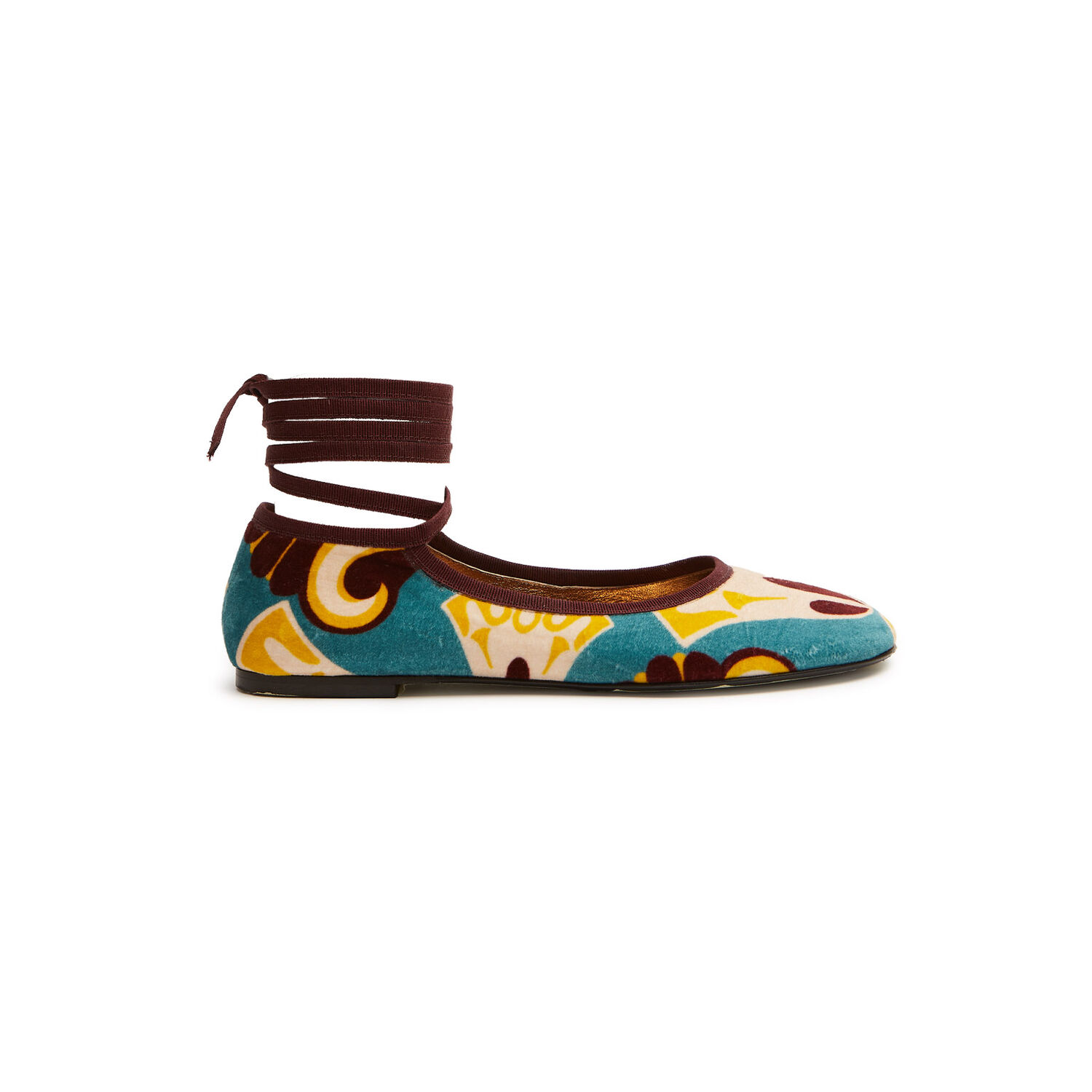 La Doublej Winter Ballerina Flats In Dendera Light Blue