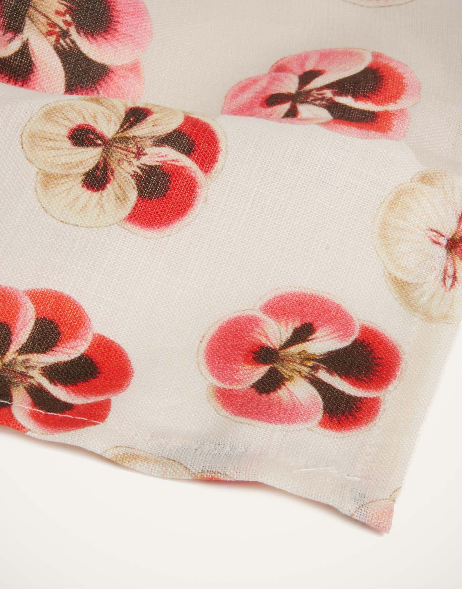 La DoubleJ Large Napkins Set Of 2 Micro Pansy NAP0006LIN001PAN0002