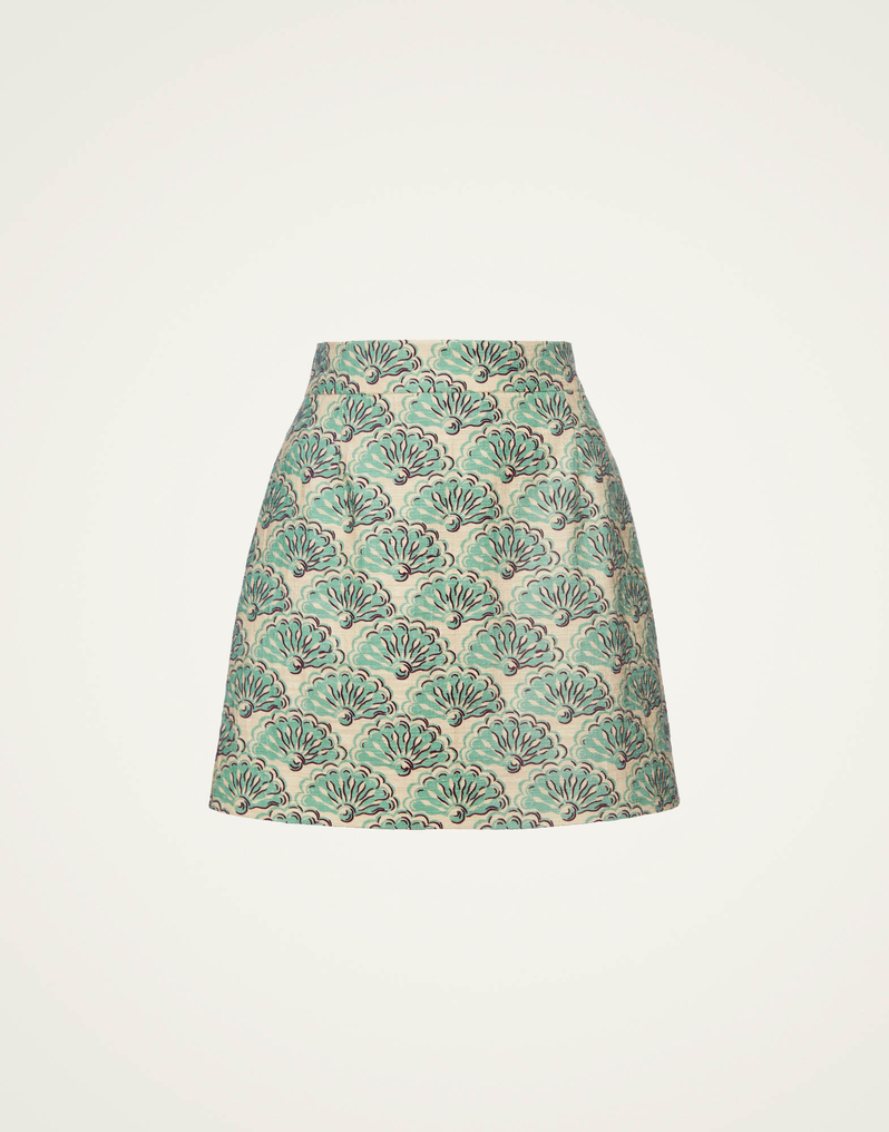 La DoubleJ Baia Mini Skirt La DoubleJ Baia Mini Skirt Fans Mint SKI0108COT005FAN01GR11