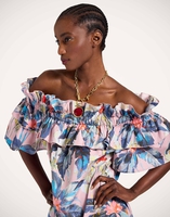 La DoubleJ Breakfast Dress La DoubleJ Breakfast Dress Maxi Tropicana Mauve DRE0331COT039TRC01PU06