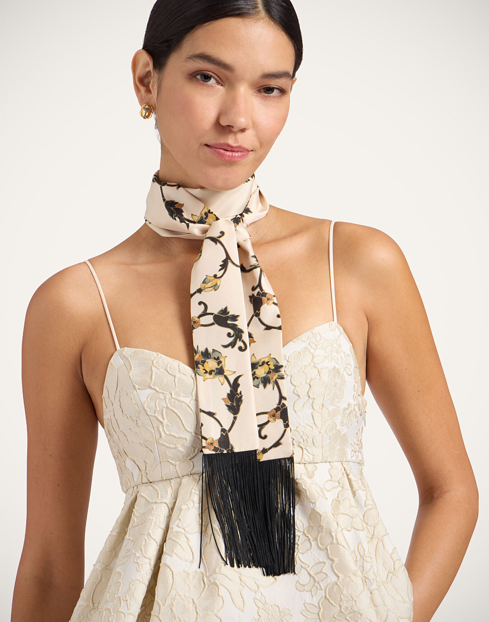 La DoubleJ Skinny Belt Buttercup Micro White BEL0020SIL001BTC02WH01