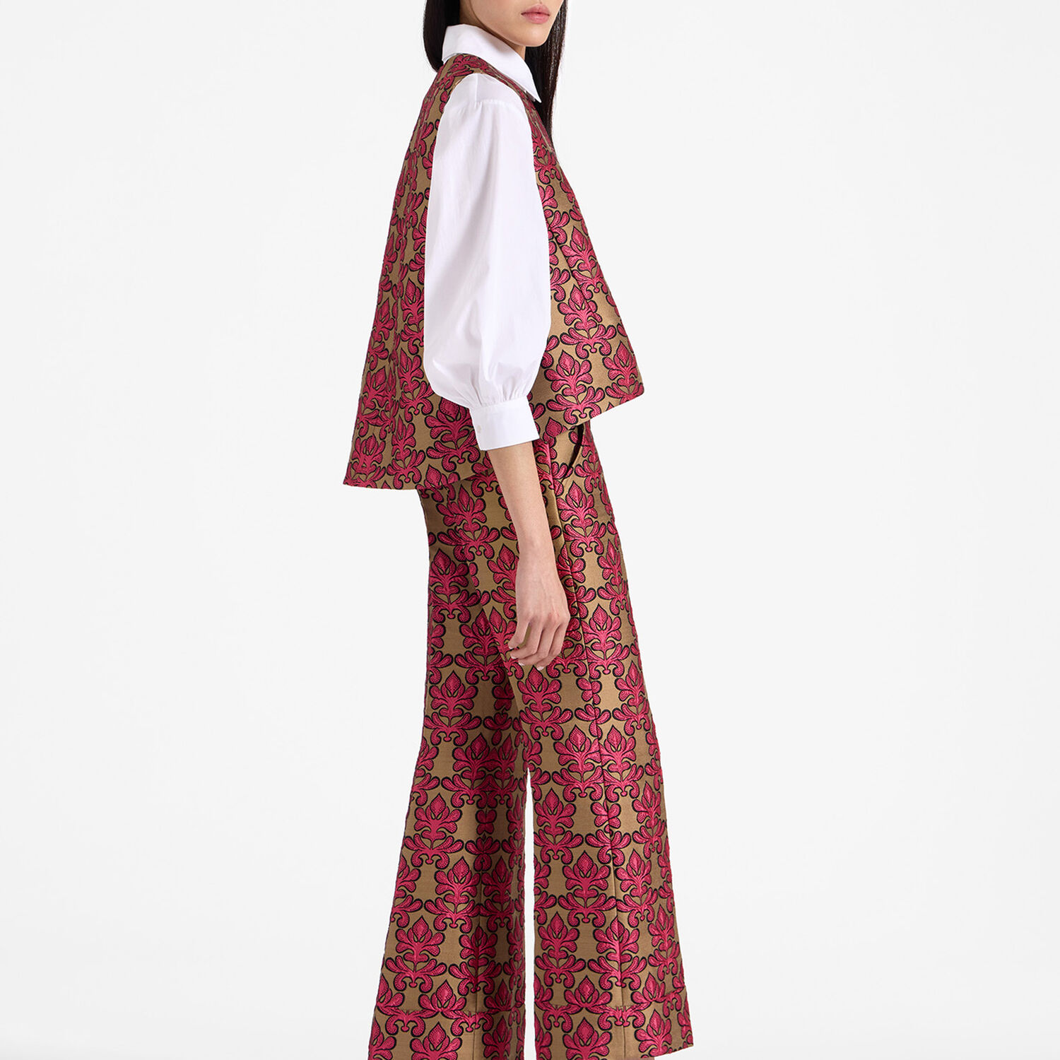 La Doublej Hendrix Pants In Herald Fuchsia