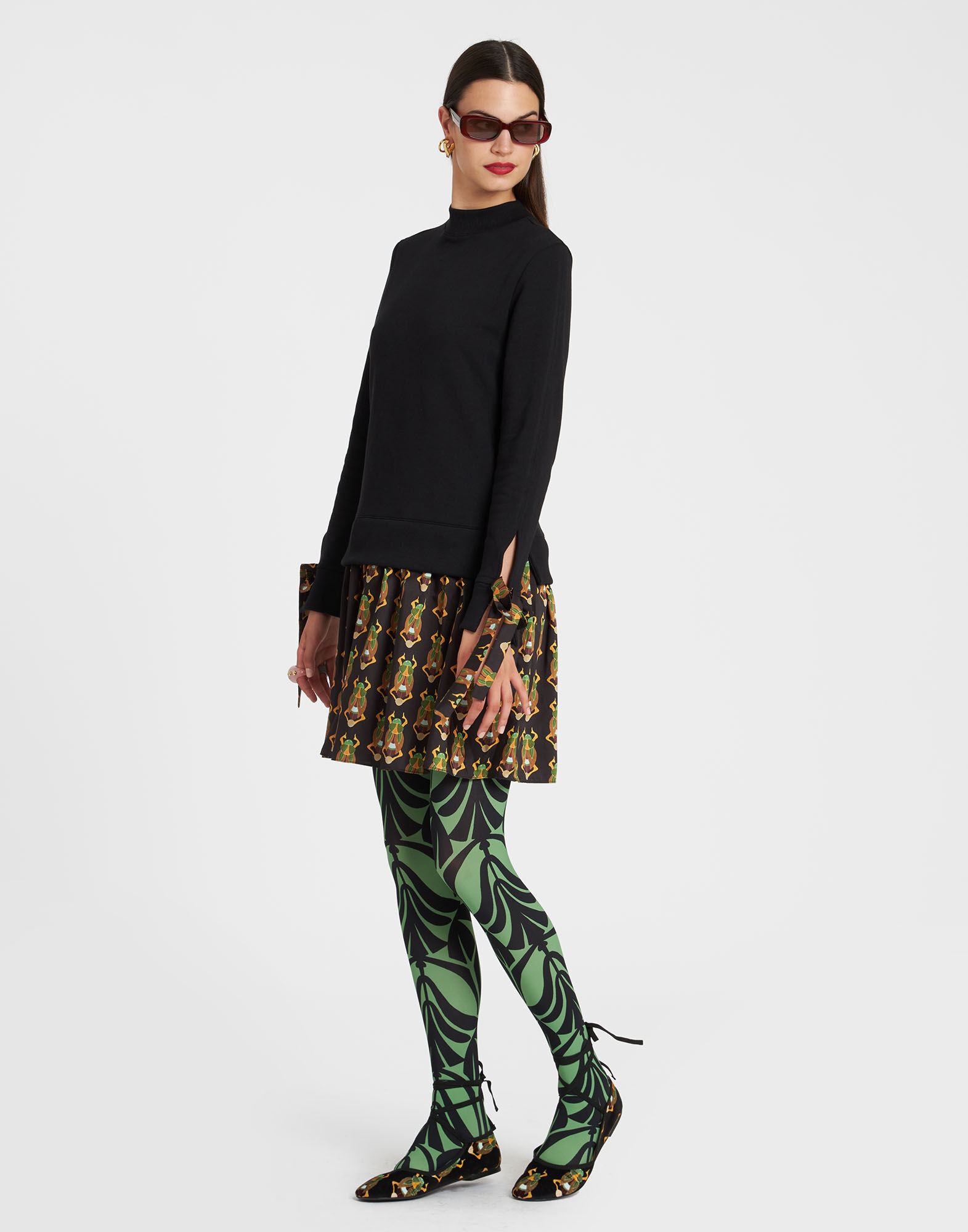 La DoubleJ Sporty Dress Scarab Black DRE0453FOD001SCA01BL01