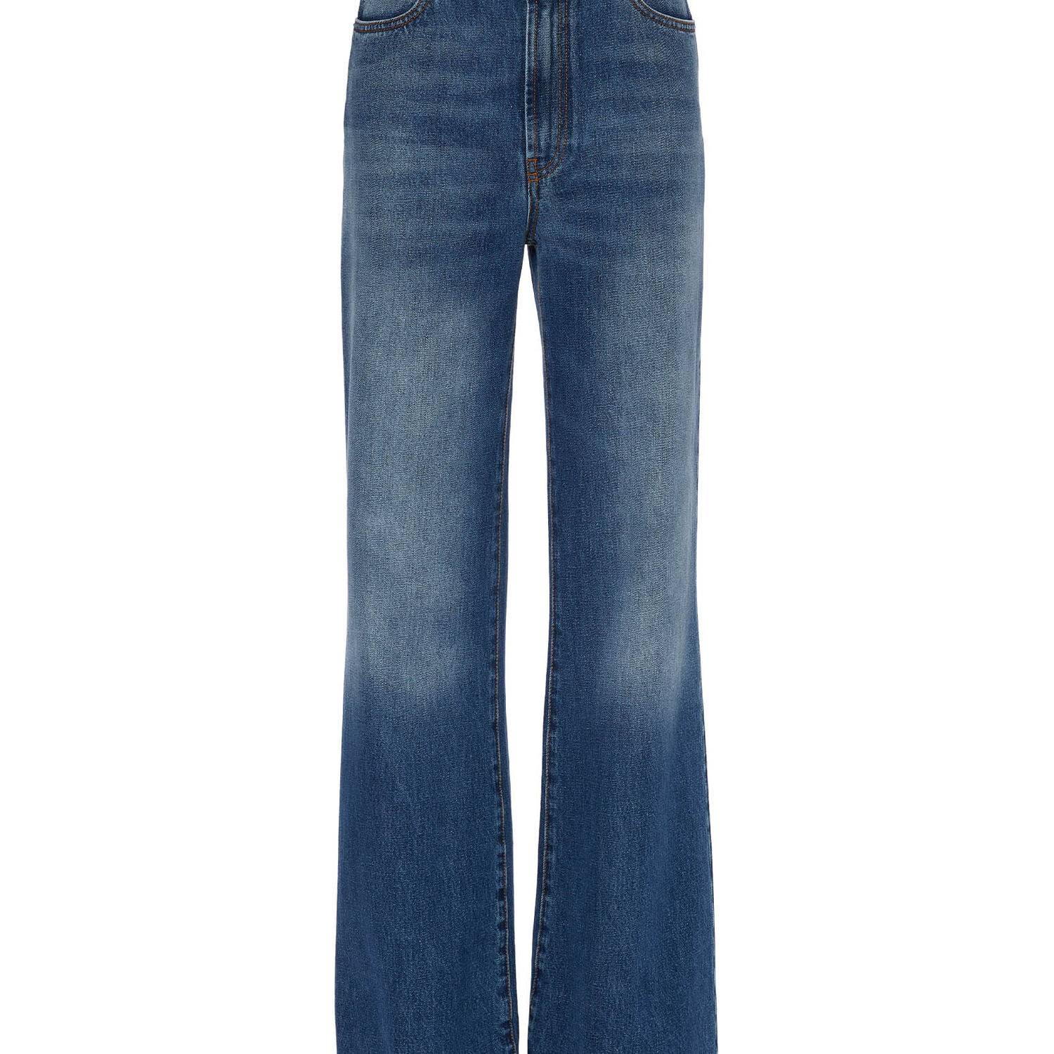 Shop La Doublej Flare Jeans In Blue