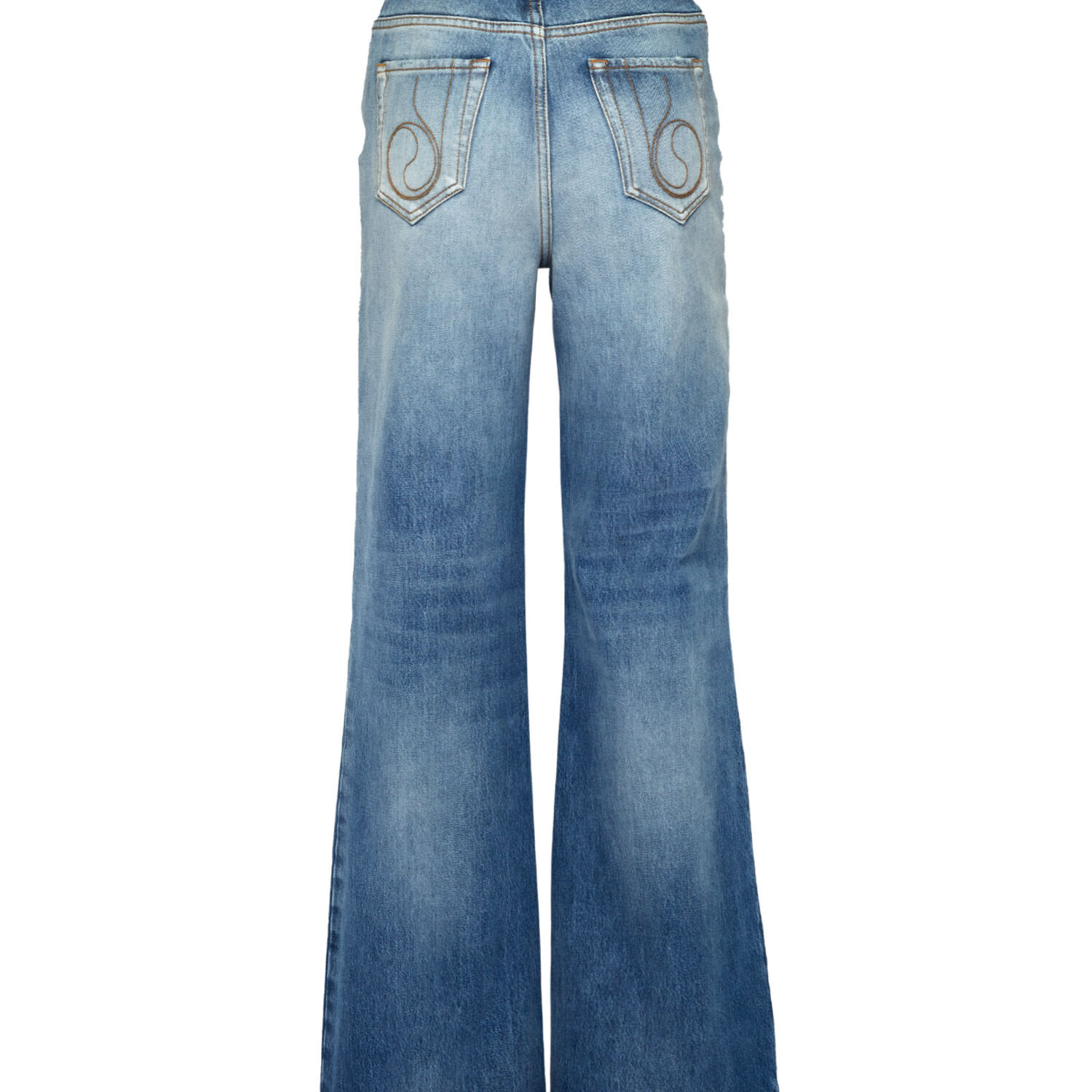 Shop La Doublej Flare Jeans In Blue