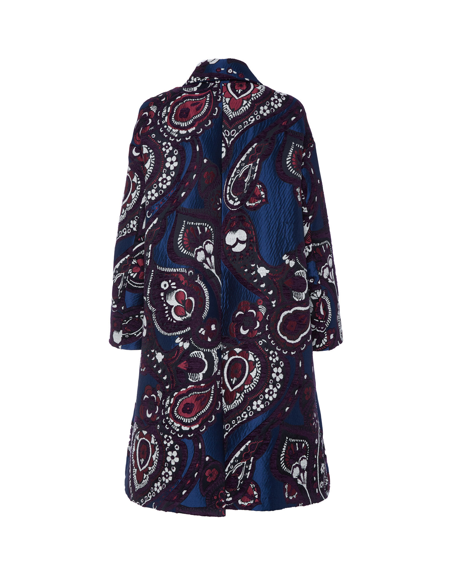 La DoubleJ Boxy Coat Paisley Blu JAC0014JAC035PAI0002