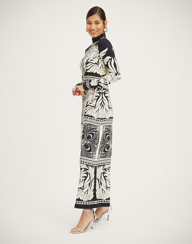 La DoubleJ Halle Dress La DoubleJ Halle Dress Mix Tiles Placée Black DRE0444VIS011MIX01BL01