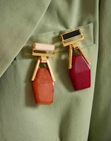 La DoubleJ Portal Brooch La DoubleJ Portal Brooch 24k Gold Plate & Red Resin BCH0002POL014SOLIDRE02
