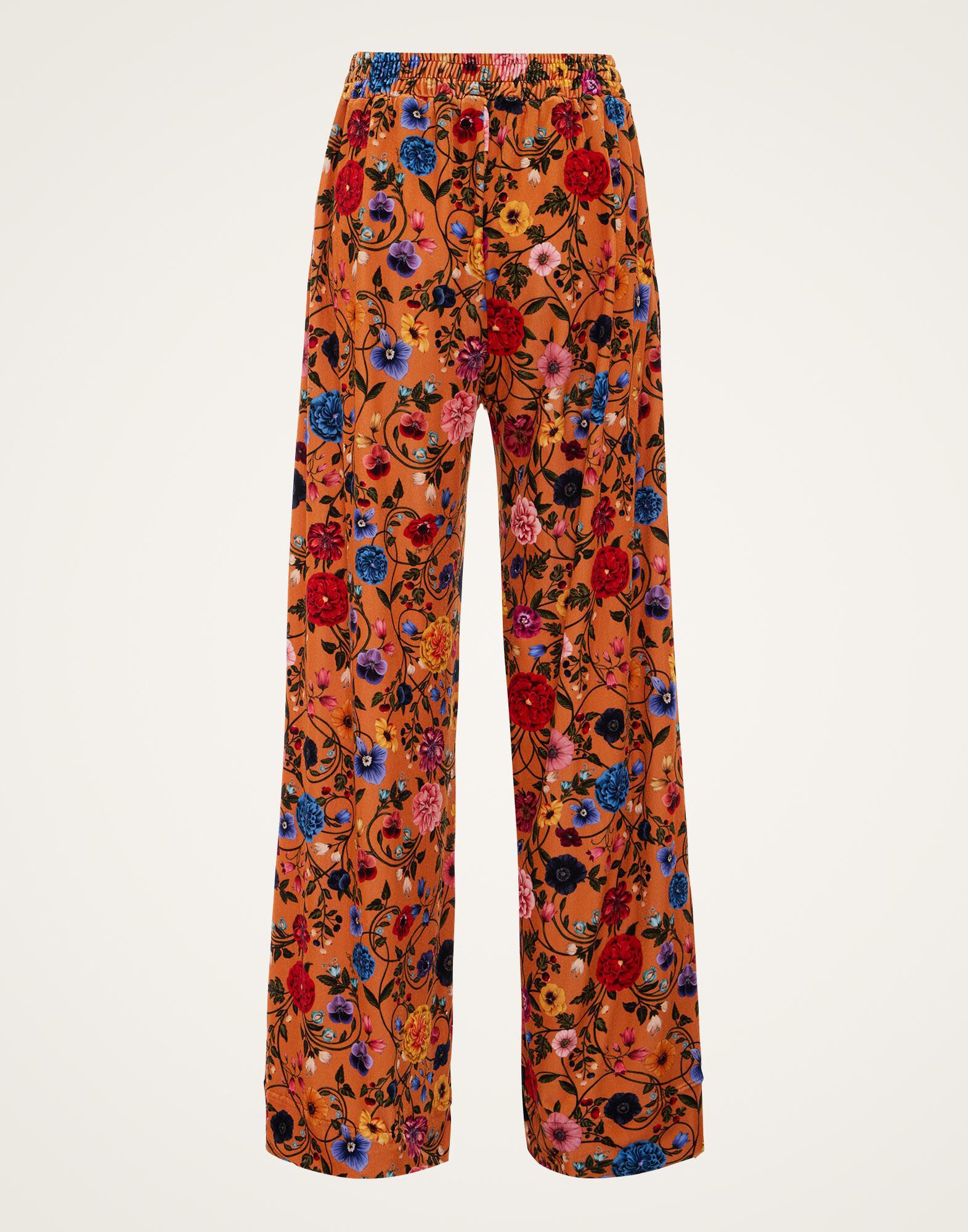 La DoubleJ Palazzo Pants Botticelli Rust TRO0003VEL006CEL01OR04