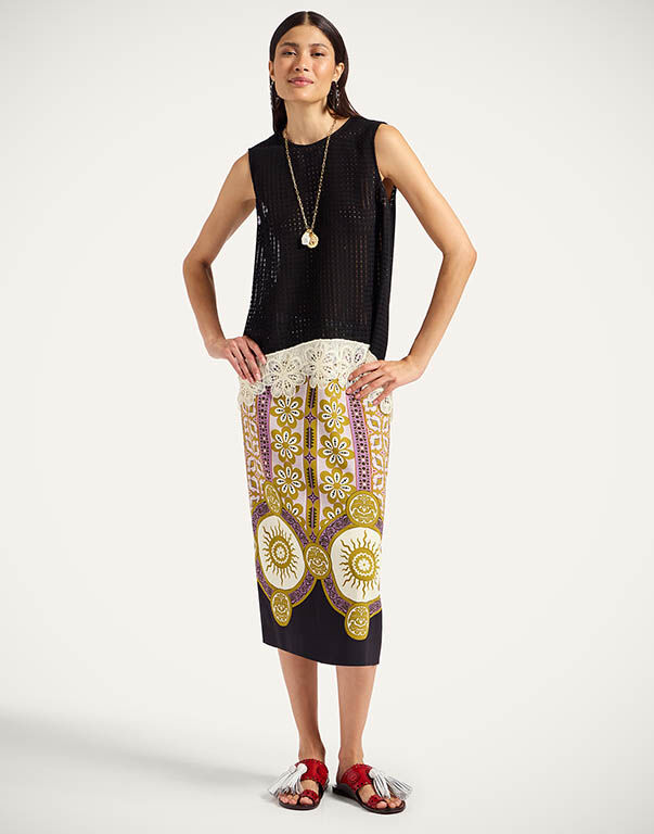 ワンピース LA DOUBLEJ Women Mid Skirts DRE0159SIL001IRS04 OR03 WHITE Filter Dress in Tropicana White for Women | La DoubleJ US