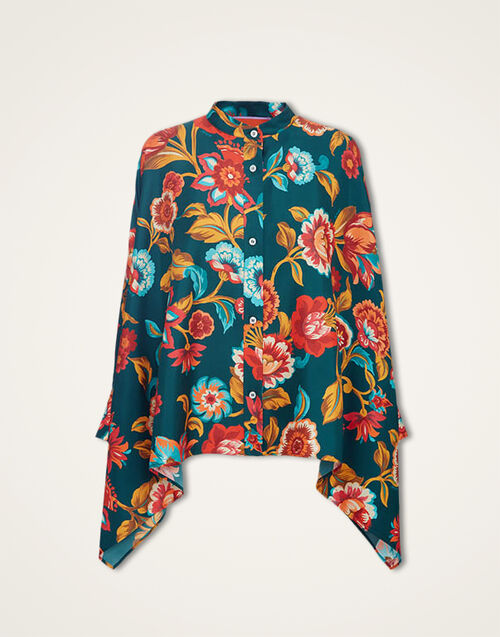 La DoubleJ Foulard Shirt Hottie Emerald SHI0075SIL001HOT01GR04