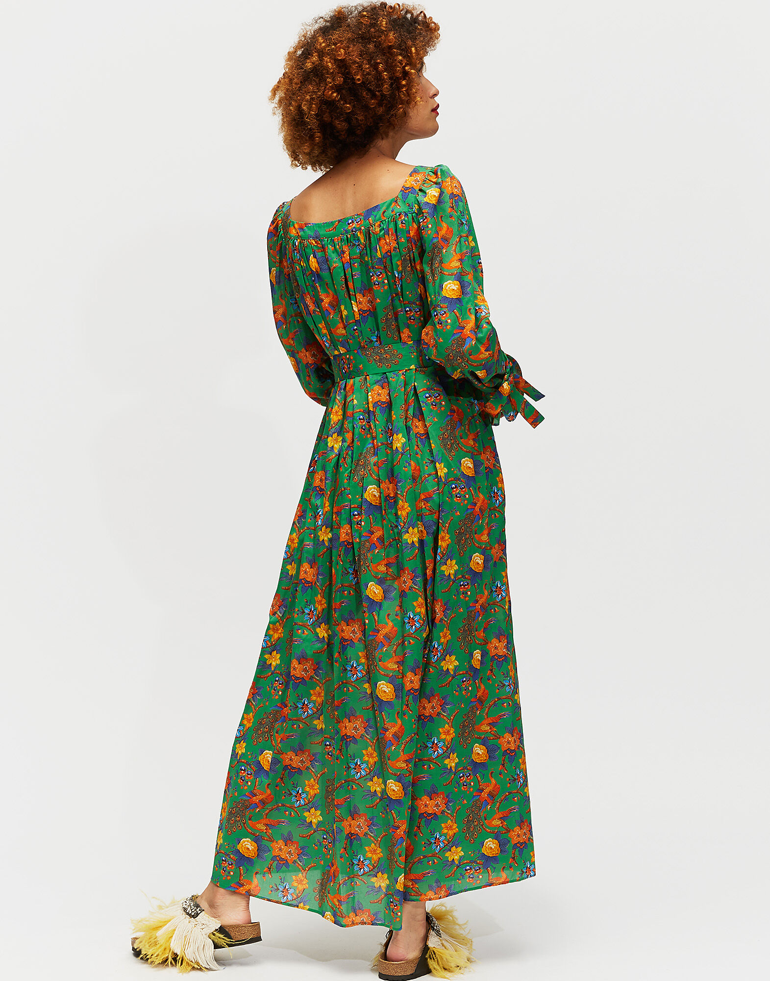 LaDoubleJ After Swim Dress Pavone Verde DRE0032COT003PAV0003