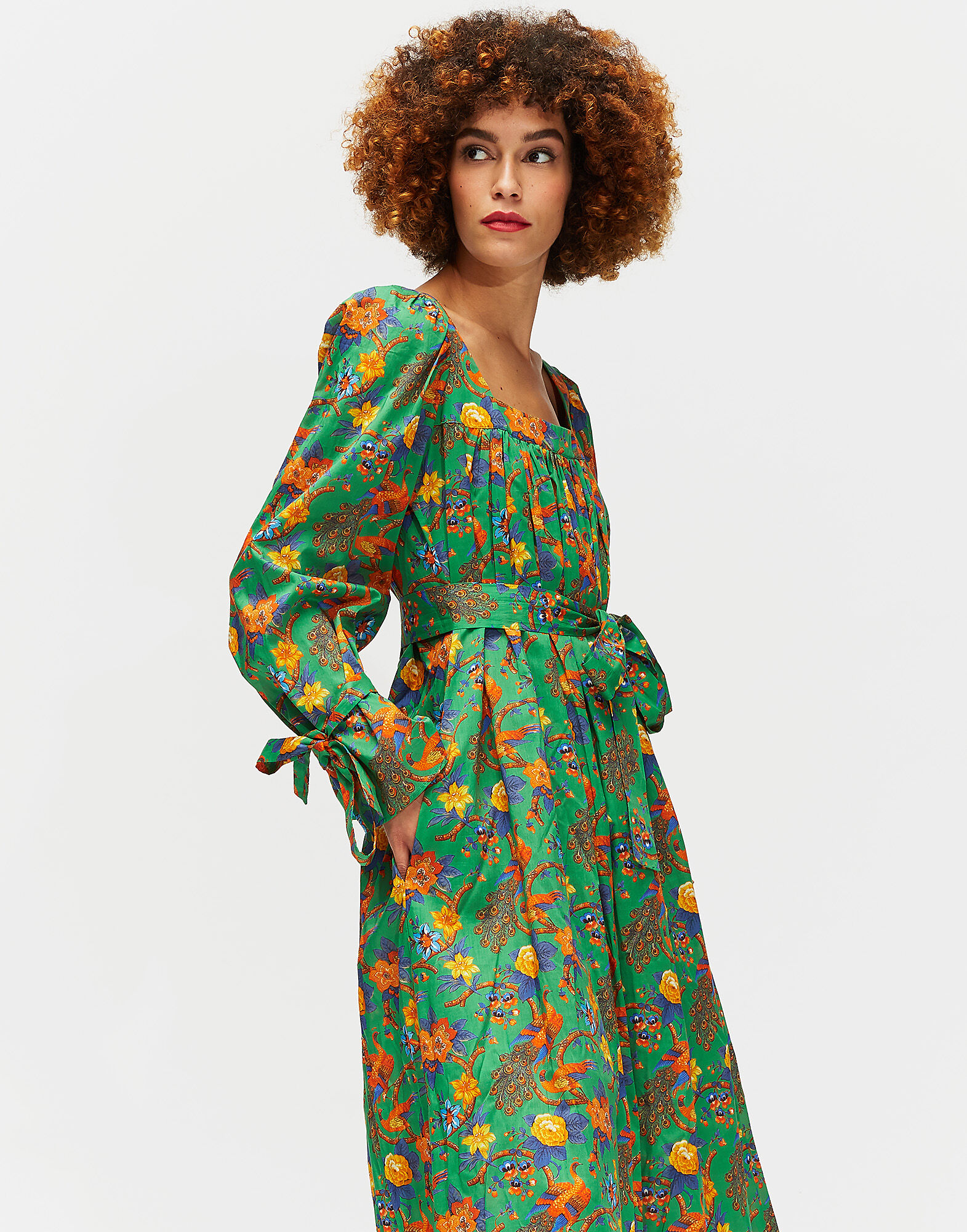 LaDoubleJ After Swim Dress Pavone Verde DRE0032COT003PAV0003