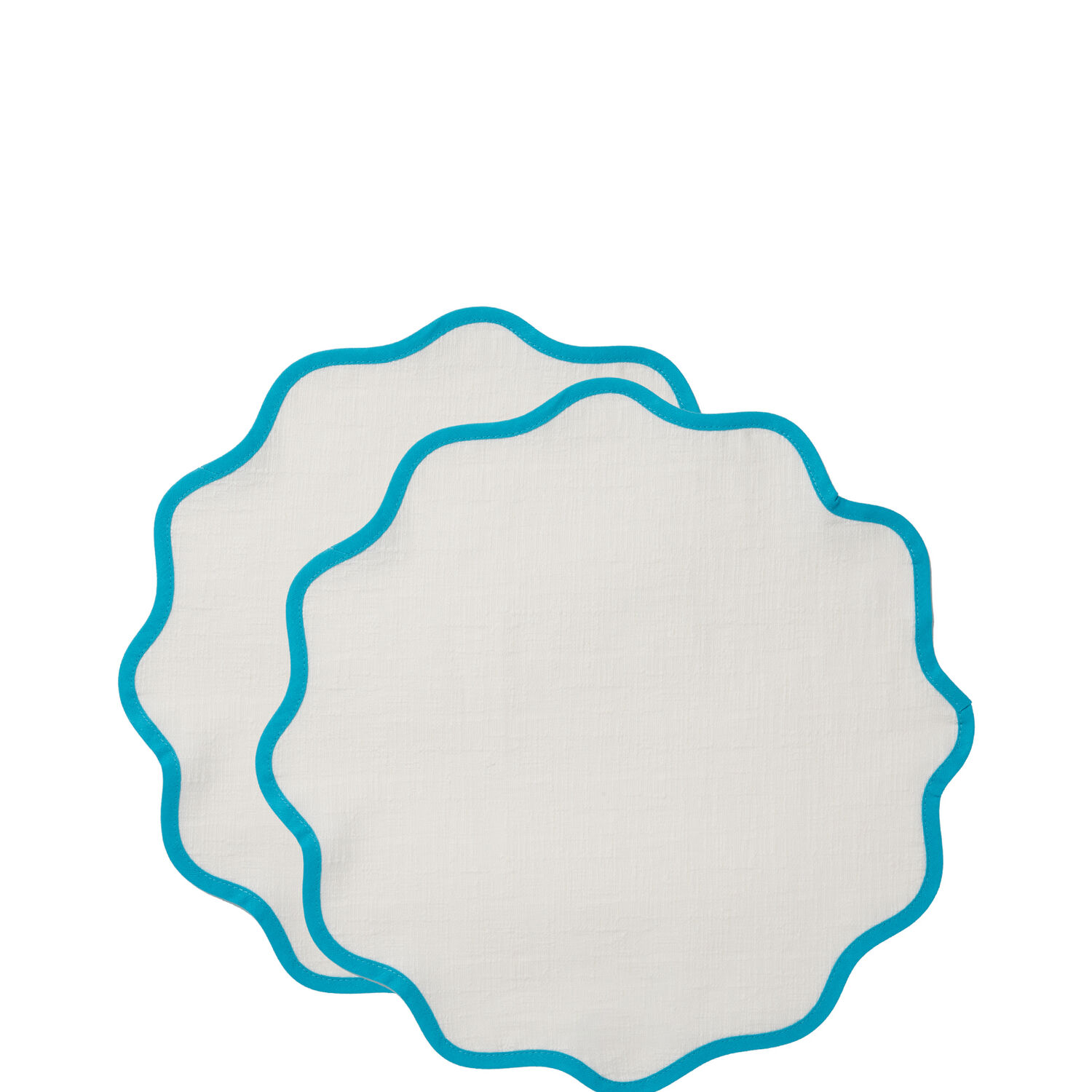 Ladoublej Cloud Tablemats Set Of 2 In Light Blue