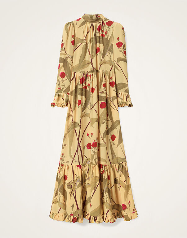 【LA DOUBLEJ】visconti tiered floral-print crepe maxi ドレス LA DOUBLEJ Visconti tiered floral-print crepe maxi dress