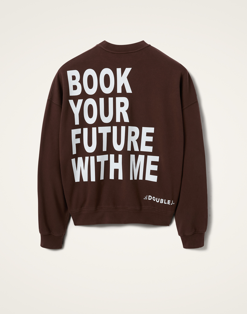La DoubleJ Off Court Sweatshirt La DoubleJ Off Court Sweatshirt Solid Brown SWE0035JER054SOLIDBR07