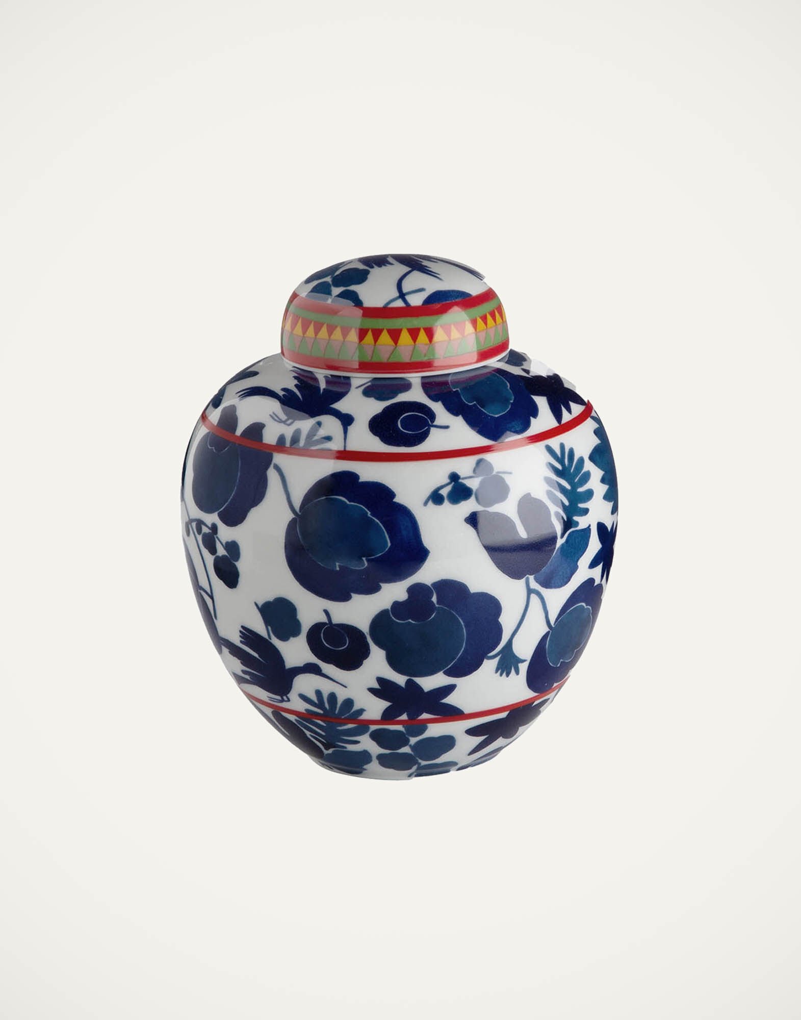 La DoubleJ Tea Jar Wildbird Blu VAS0005CER001CER0001