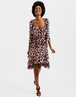 LaDoubleJ Sissi Dress LaDoubleJ Sissi Dress Flower Leopard Rosa DRE0108DBG001FLL0003